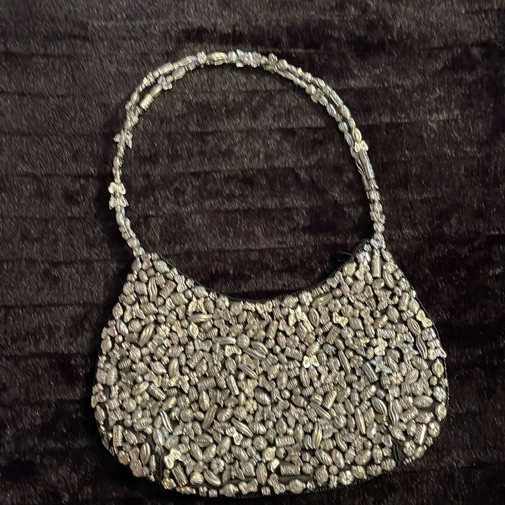 Butterfly floral Beaded purse